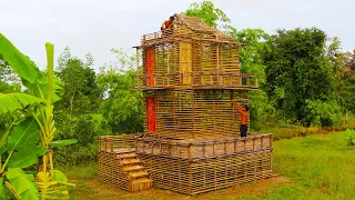 Building Creative A Modern 3-Story Mud Villa House Design in The Forest By Ancient Skills [Part 1]