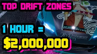 *NFS HEAT* Top 4 Drift Zones $2Million an hour!