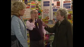 Audrey Roberts and Blanche Hunt have a slanging match in Coronation Street - 22 May 2000