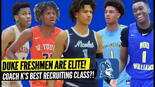 Duke Freshmen are ELITE! Coach K's Best Recruiting Class? Ballislife Player Preview! HS Highlights!