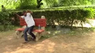 Cracker Funny Prank : Whats app Video with sleeping man in the park