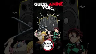 🎙️ Guess the Anime Character by Their Voice | Demon Slayer Edition | Anime Quiz #Shorts