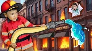 Firetrucks to the Rescue Song | Lil Pixels Nursery Rhymes & Kids Songs