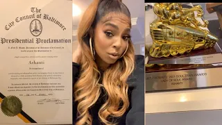 Ashanti Shows Off Her 2 Soultrain Music Awards 🏆