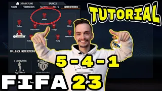 FIFA 23 - THE MOST OVERPOWERED FORMATION 5-4-1 TUTORIAL - BEST TACTICS & INSTRUCTIONS