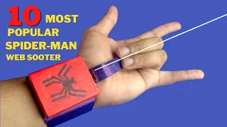 10 Most Popular Spider-man Web Shooter DIY | How to make web shooter with simple materials