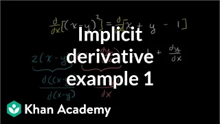 Worked example: Implicit differentiation | Advanced derivatives | AP Calculus AB | Khan Academy