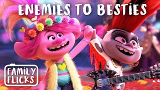 Queen Barb and Queen Poppy: Enemies to Besties | Trolls: World Tour (2022) | Family Flicks