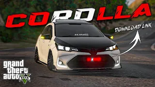 HOW TO INSTALL TOYOTA COROLLA ALTIS ULTIMATE MODIFIED IN GTA 5 | STRIGHT PIPE | DOWNLOAD LINK