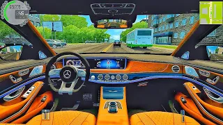 City Car Driving - 2020 Mercedes S Class Car Driving | Logitech g29 Gameplay