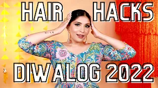 Hair Hacks For The Festive Season| Smooth, Shiny & Frizz Free | #Diwalog 2022 Day 10 | Shreya Jain
