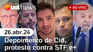 UOL News 1ª Edição com Fabíola Cidral, Josias, Maierovitch, Aguirre e Madeleine | ÍNTEGRA | 26/04