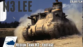 WW2 M3 Lee - Color Footage.