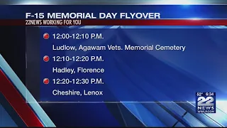MAP: F-15 jets to flyover Massachusetts in honor of Memorial Day