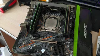 Осмотр сборки x99 16gb ddr3 e5 2666 v3