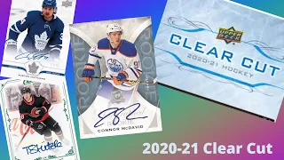 SAVING THE BEST FOR LAST!!! | 3 2020-21 Upper Deck Clear Cut Hobby Box Opening