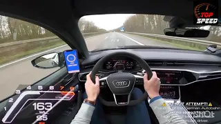 AUDI RS6 305km/h TOP SPPED on AUTOBAHN (NO SPPED LIMIT)  by top_speed🔞