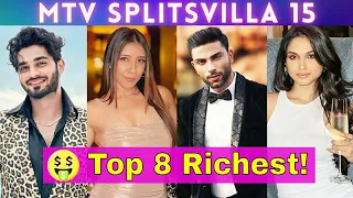 Top 8 Richest Contestants of Splitsvilla 15 | Arbaz Patel | Kashish Kapoor | Lakshay Gaur & Others