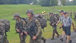 Full West Point '27 Freshman March Back from Basic Training, Golf Course Pass, August 7, 2023