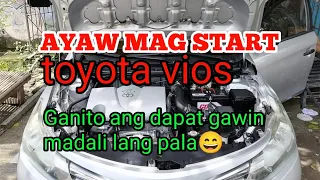 toyota vios bakit ayaw mag start. malakas naman ang battery..