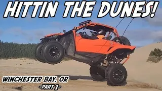 Dune Riding in the Oregon Dunes at Winchester Bay part1 | YXZ1000R Honda TRX450r