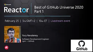 Best of GitHub Universe 2020: Part 1