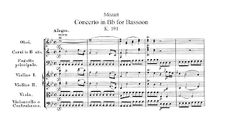 Wolfgang Amadeus Mozart - Bassoon Concerto in B-Flat Major, K. 191