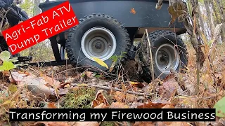 Transforming a Firewood Business for the Season & AGRI-FAB ATV Trailer #christmas #decoration