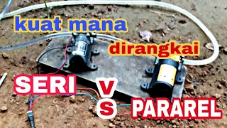 high pressure 12 volt water pump | rangkai alat cuci kendaraan terbaik | rangkaian seri vs paralel