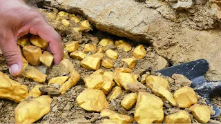 Follow the gold expert to find the gold treasure by digging  . I can't believe my eyes