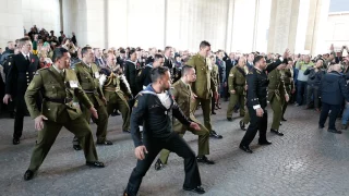 Menin Gate, Ypres - Anzac's perform the Haka