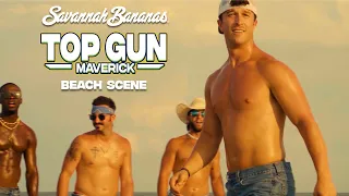 Savannah Bananas Top Gun Maverick Beach Scene