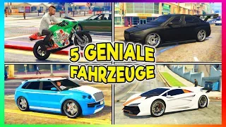 5 GENIALE Fahrzeuge die DU haben MUSST! | Meine TOP 5 FAHRZEUGE! | GTA V