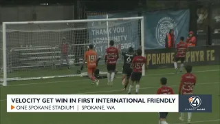 Velocity win in first international friendly