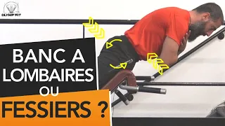 Muscler les FESSIERS grâce aux extensions au banc à lombaires. Musculation de la chaîne postérieure