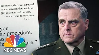 Joint Chiefs Chairman Milley Facing Backlash Over Bombshell Claims In New Book