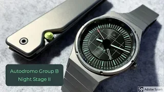 Autodromo Group B Night Stage II integrated bracelet watch unboxing & review