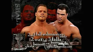 Kurt Angle vs Chris Benoit - 3 Stages of Hell Match - Judgment Day 2001 - Highlights