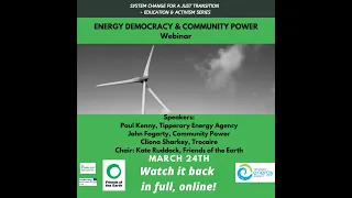 Energy Democracy & Community Power Webinar