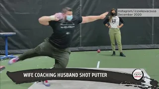 Dream Team: Olympic shot put hopeful coached by wife