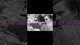 the best snipers of WW2 #ww2 #war #shorts #short