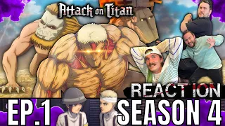 Attack On Titan REACTION!!!! | 4x1 | "Other Side Of The Sea"