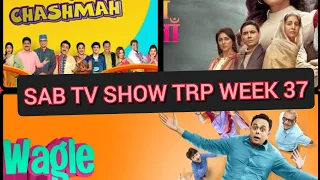 SAB TV Shows TRP  - Week 37 | Sony SAB Serials TRP | TMKOC, Baalveer, Maddam Sir, Ali Baba, Pushpa