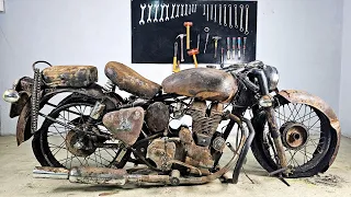 Old Bullet  Full Restoration | Royal Enfield Bullet modification 🔴