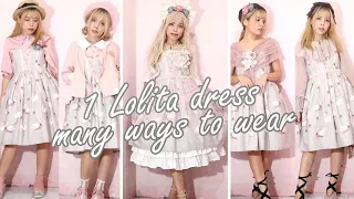 One dress, many ways to wear | Lolita & Otome Fashion Lookbook | Slow Fashion