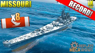 Missouri 8 Kills & 187k Damage | World of Warships Gameplay 4k