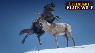 Playing as Legendary Black WOLF in Red Dead Redemption 2 PC