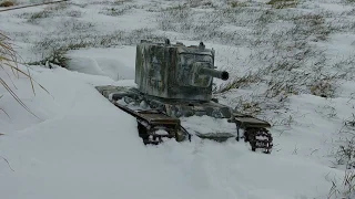 1/16 RC KV-2 Tank Snow Run