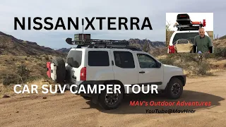 NISSAN Xterra Camper TOUR, SUV Rear Camp Set-Up #nissanxterra #carcamping
