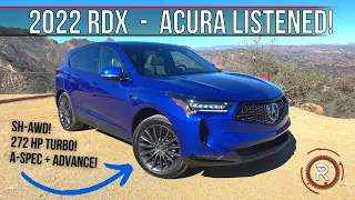 The 2022 Acura RDX Is A Sharply Styled & Driver Focused Luxury SUV